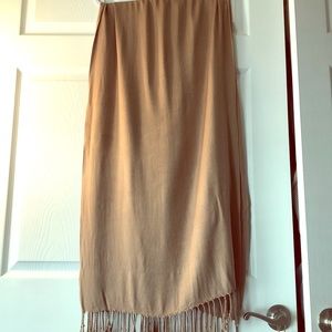 Tan pashmina scarf